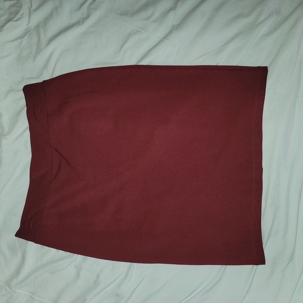 Elegant Burgundy Women's Skirt